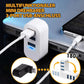 Multifunksjonell Mini-Rotasjonsbar Usb-Portfordeler Med 3 Porter