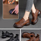 Ultra-soft vintage leather platform shoes